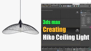 3ds Max Beginner Tutorial: Model a Hiko Ceiling Light Step by Step!" 🚀