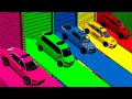 TRANSPORTING COLOR AUDI, VOLKSWAGEN, AUDI, DODGE POLICE CARS INTO GARAGES! - Farming Simulator 22