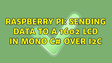 Raspberry Pi: Sending data to a 1602 LCD in Mono C# over i2c