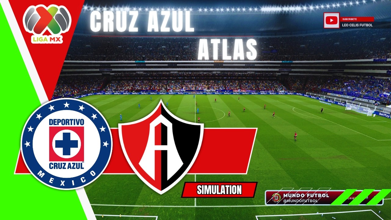 CRUZ AZUL vs ATLAS LIGA MX CLAUSURA 2026 | CUARTOS DE FINAL | Gameplay ...