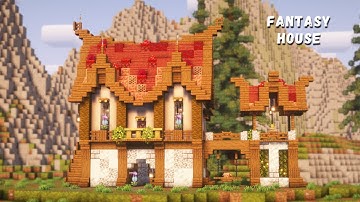 Minecraft: How to Build a Large Fantasy House | Easy Relaxing Tutorial