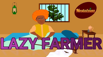 Lazy Farmer | English Moral Stories | Nostalziaz