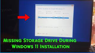 Missing Storage Drive During Windows 11 Installation - FIXED