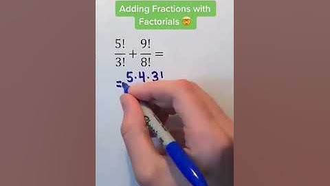 Adding Fractions With Factorials #shorts #shortvideo #viralvideo