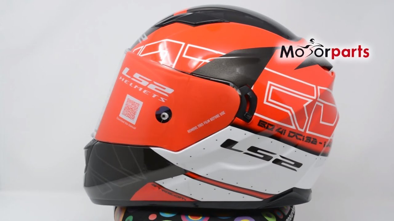 LS2 FF320 Stream Evo Kub Red Black 360 View - YouTube