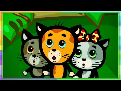😻😻😻Три котенка - 👣 Кто рисует на стене нашего подъезда (8 серия - 2 сезон) | Мультфильм 🐾