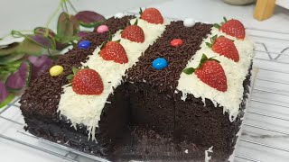 GAK PERNAH GAGAL ‼️ RESEP BROWNIES EKONOMIS 1 TELUR, TANPA MIXER DAN OVEN HASILNYA SELEMBUT KAPAS