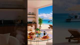 CALM WAVES 🌴 Luxury Beachfront Lounge | Ocean Sounds, Deep Relaxation &amp; Peaceful Sleep Music