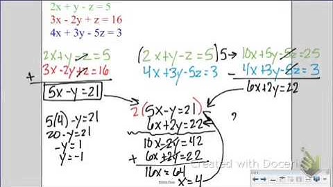 3.6 System of 3-Variable Equations