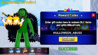 5 New All New Working Codes In Blox Fruits 2025 Roblox Blox Fruits New Update Codes