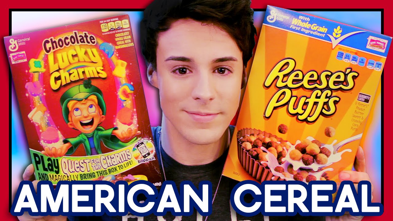 TRYING AMERICAN CEREAL First Time! | Raphael Gomes