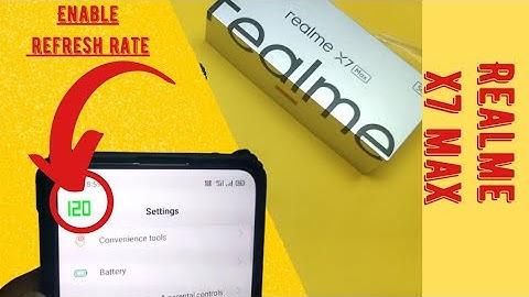 Realme x7 max enable refresh rate on screen | BGMI Refresh rate | Realme x7 max