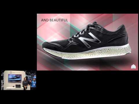 [3D Systems] New Balance 3D Printed Running Shoes at CES 2016