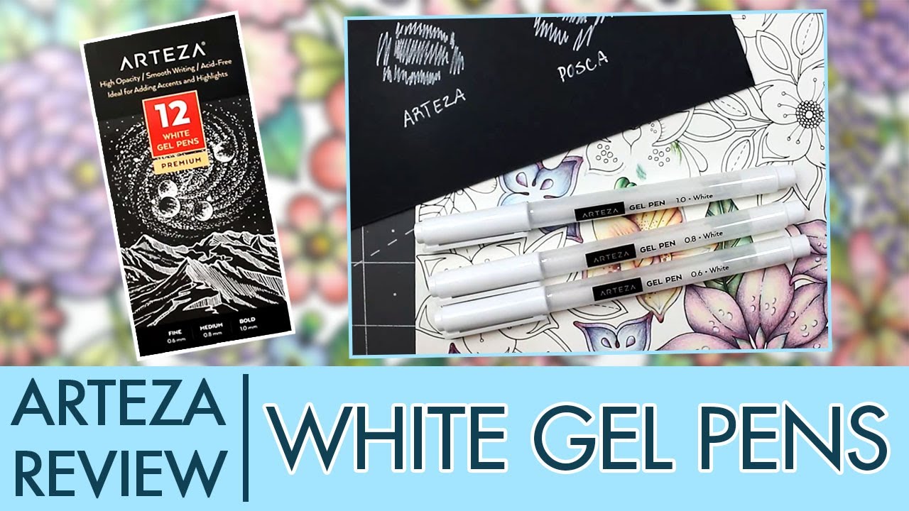 Arteza Review: White Gel Pens 