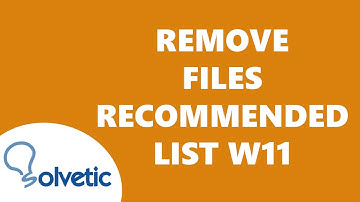 Remove Files Recommended List ✅ RECENT FILES ✅