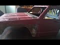 Rubber finder flares wouldn't stay on So I took both of and added rust still got other side to do