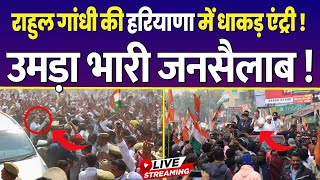 LIVE: Rahul Gandhi की Haryana में धाकड़ एंट्री ! जनसभा में उमड़ा भारी जनसैलाब ! Bindas Haryana |