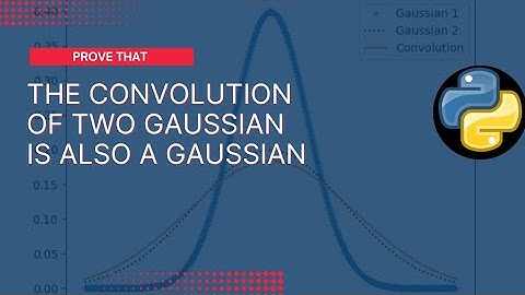 How to Prove The Convolution of two Gaussian is also a Gaussian using python