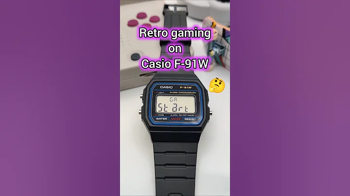Retro game on the Casio F-91W - Ollee Watch mod 🤓 #casio #retrogaming #casiowatch #customwatch