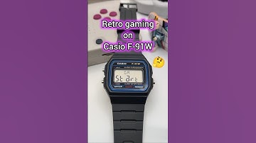 Retro game on the Casio F-91W - Ollee Watch mod 🤓 #casio #retrogaming #casiowatch #customwatch
