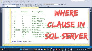 16 | WHERE Clause/Statement | How does WHERE clause work in database | SQL SERVER | DBMS | InNepali.