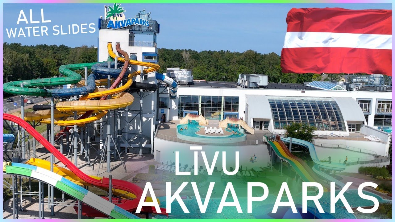 Līvu Akvaparks Jūrmala - Все водные горки | Crazy Latvian Indoor Water Park