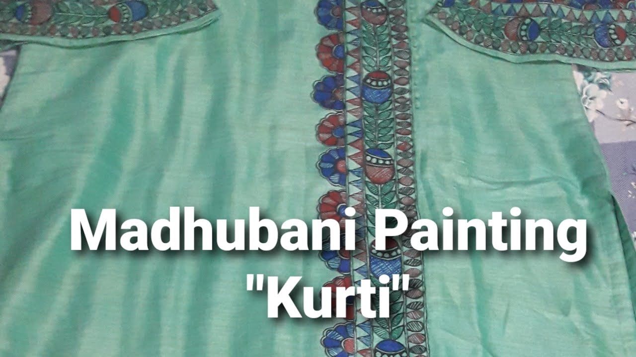 Cotton Kurti Madhubani Painting Services at best price in Faridabad | ID:  15054121933