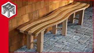 How to Make a Curved Outdoor Garden Bench