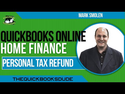 How To Record A Home Finance Tax Refund In QuickBooks Online