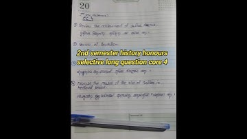 2nd semester history honours cc 4 selective long question 👍 #question #2ndsemester #historyhonours