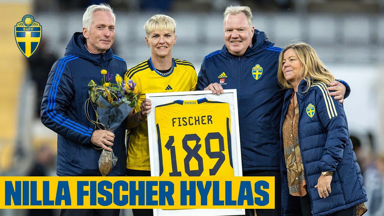 Nilla Fischer hyllas på utsålt Gamla Ullevi!
