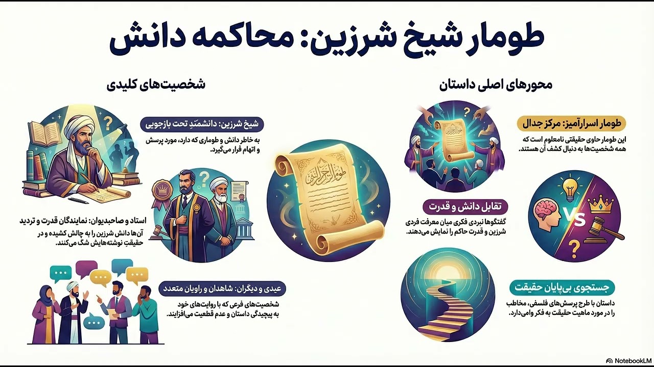 طومار شیخ شرزین: محاکمه دانش. اثر بهرام بیضائی