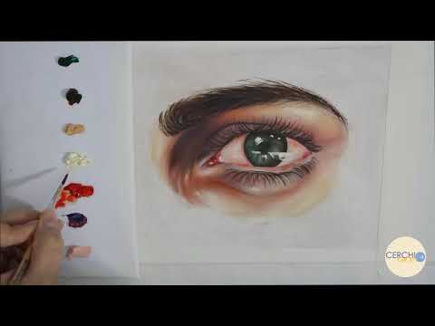 Video: Demo Gratuita - Come Dipingere Un Occhio In Acquerello E Olio