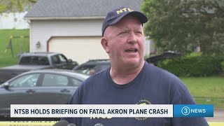 Akron Plane Crash: NTSB investigation update after plane crashes into home | Full Briefing