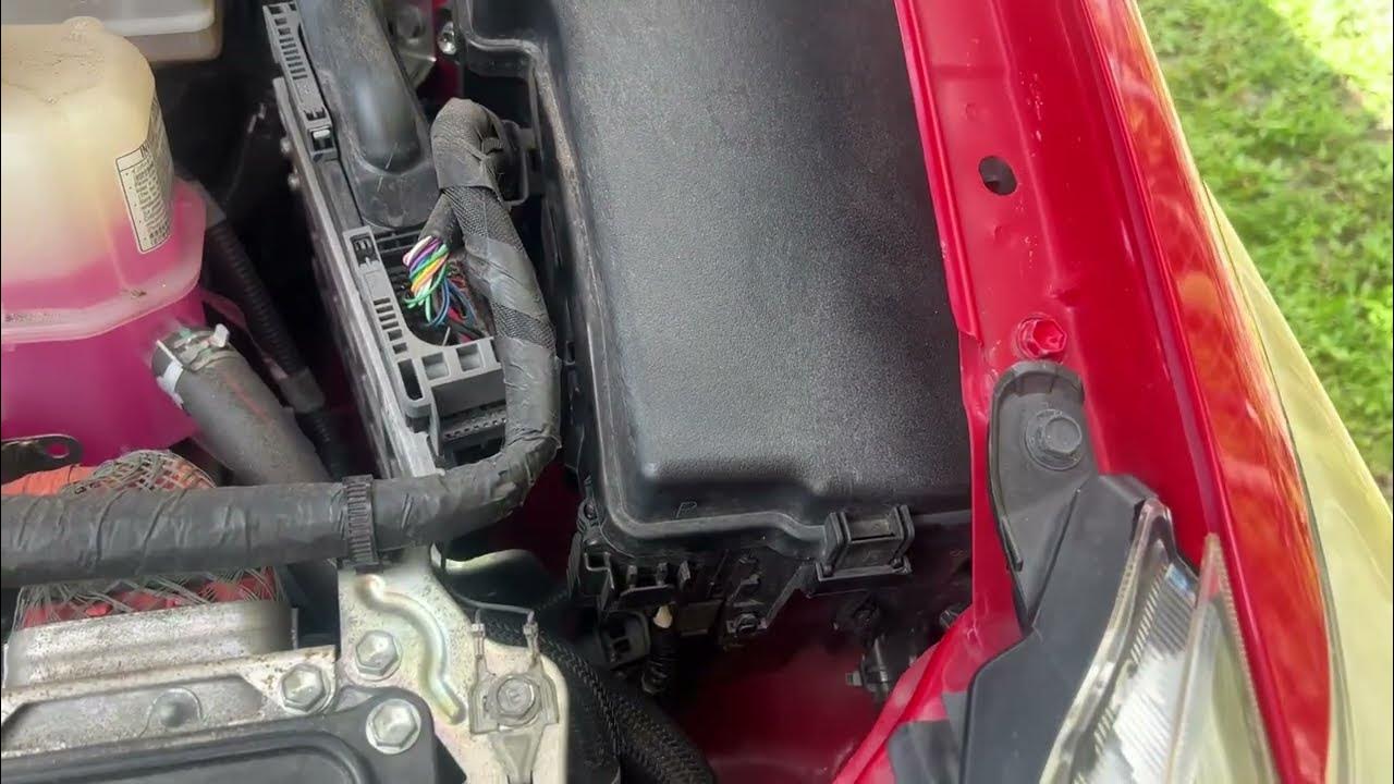 How to hook up jumper cables to your 2015 Toyota Prius under the hood