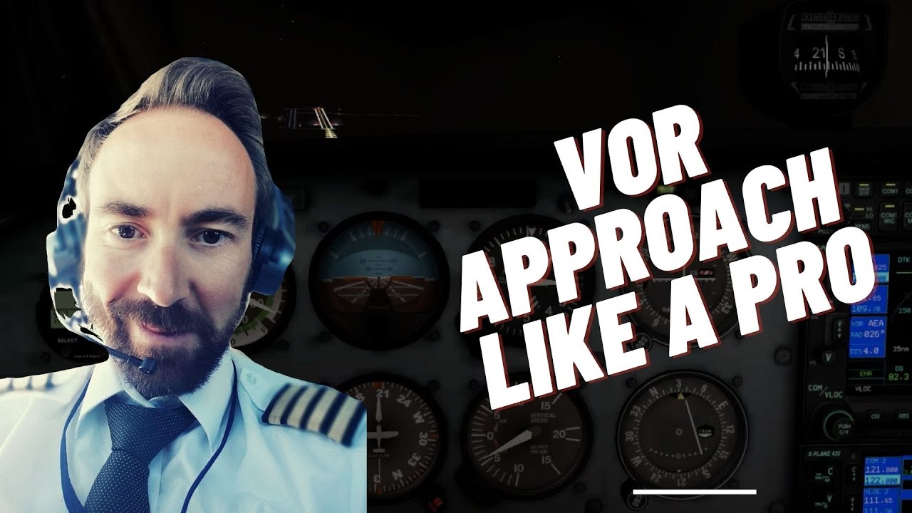 How to Fly a VOR APPROACH on a x plane cessna 172 [Vor Approach Plate