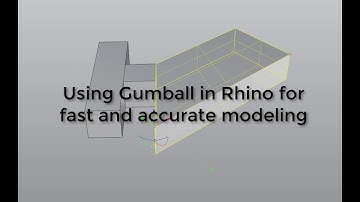 Using Gumball in Rhino