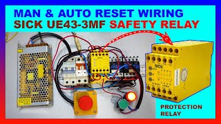 Safety Relay Wiring Method with Emergency Push Button (Manual and Auto)
