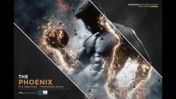The Phoenix - Fire Explosion | Photoshop Action | Video Guide | by mDxign | Creative Market