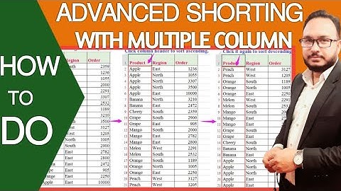 16. How to Do Multi level sorting in Excel (by two Columns)with Multiple criteria |Shorting in Excel