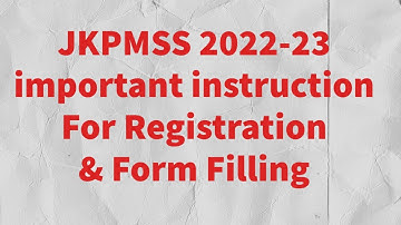 PMSSS 2022/instruction For Students Before Filling Form/Documents Needed At Time Of Registration.