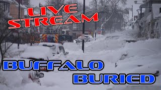 🔴 LIVE - BUFFALO SNOW STORM - LAKE EFFECT - BLIZZARD - NEW YORK - 12/26/2022