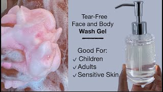 Tear-Free Face And Body Wash Gel For Children,  Adults, Sensitive Skin (Simple Beginners Formula)