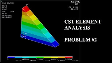 Stress Analysis | CST Element | 2D Finite Element Formulations | ANSYS APDL 18.1 | Problem 2
