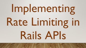 Implementing Rate Limiting in Rails APIs