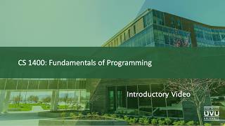 Intro Video CS 1400 X01 Fall 2026