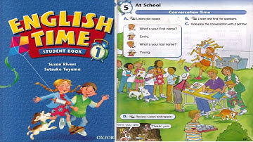 English Time 1: Full Unit  5 At school |  Conversation Time |word Time | phonics Time