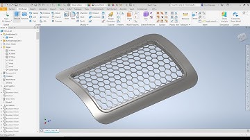 Inventor 2020 Tutorial #115  | 3D Surface ,Project  surface & Modeling Advanced