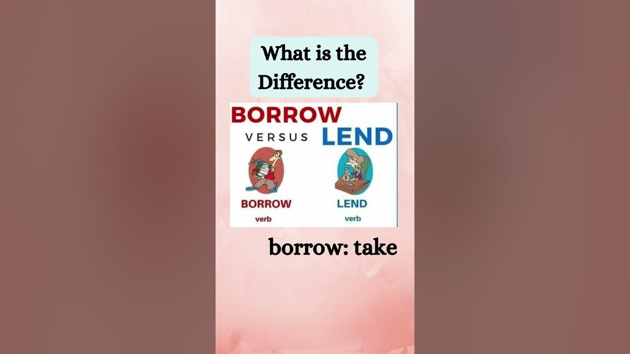 How to Use (Borrow and Lend)?| Common Grammar Mistakes 2022| Borrow and ...