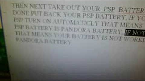 create pandora battery with out cutting (part 2)